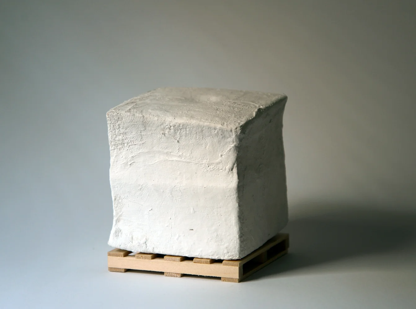Maquette (Cube), 2016 (Wood, Plaster, Foam)