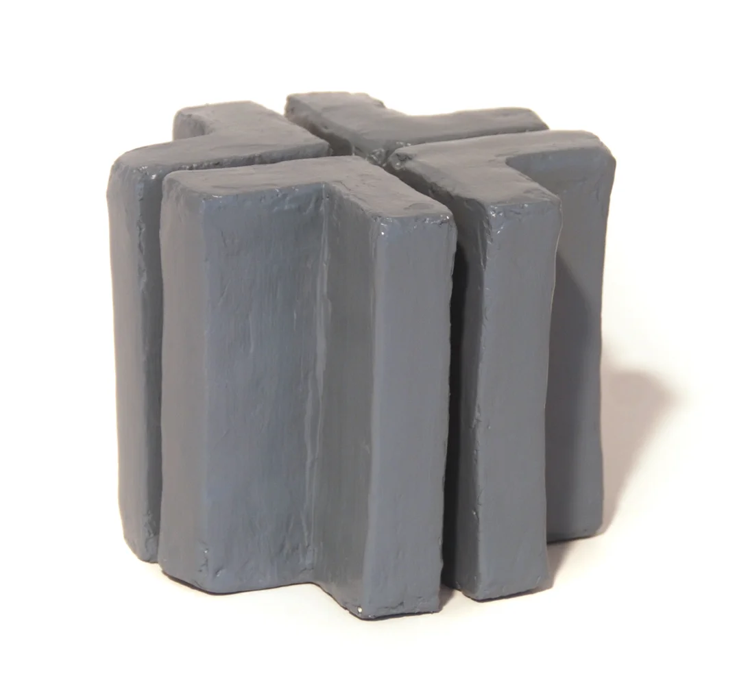 Four Parts Gray, 2017 (Plaster, Paint)