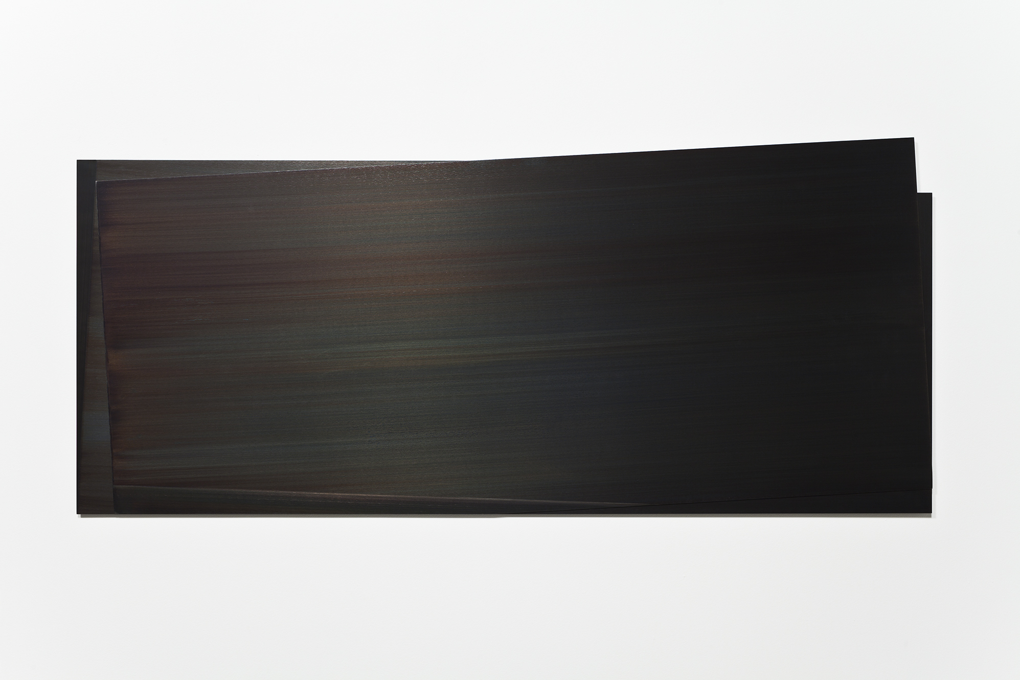 Éclipse III (2012) Acier gravé, 57.2 x 138.5 cm, collection Robert-Jean Chenier