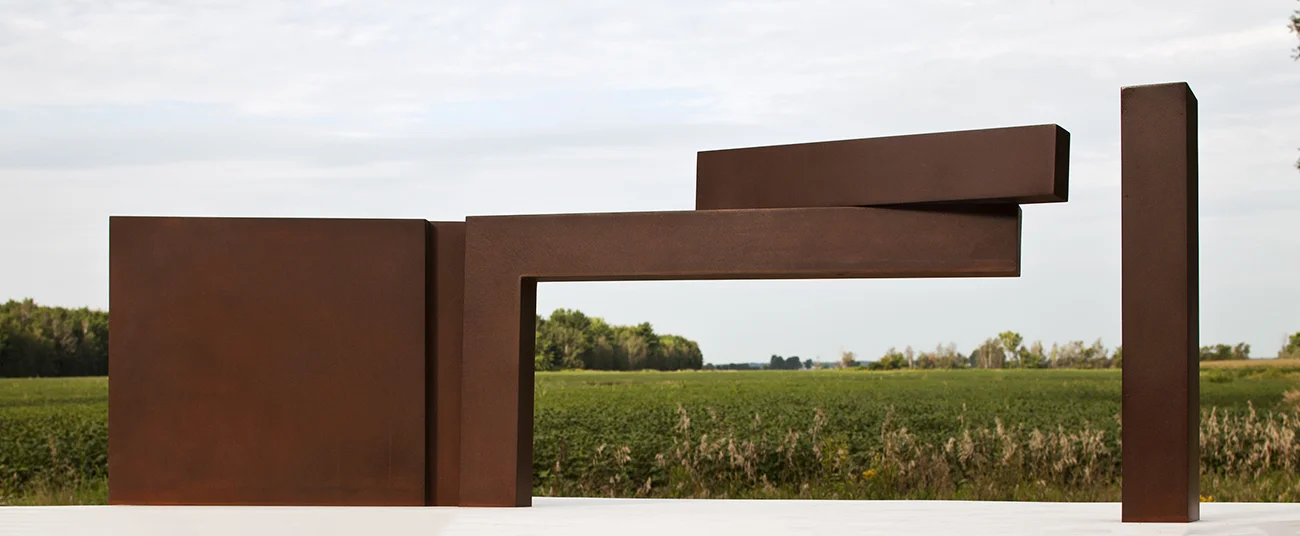 Étude #7 (2011) Acier corten, collection de l'artiste. photo : Michel Dubreuil