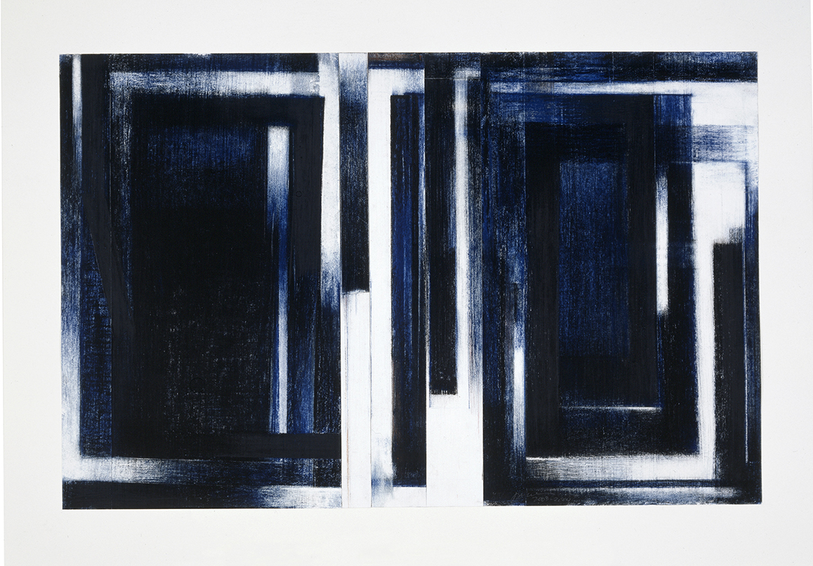 Birfucation #14 (2003) Fusain et pastel, 45 x 70 cm, collection de l’artiste. photo : Richard-Max Tremblay