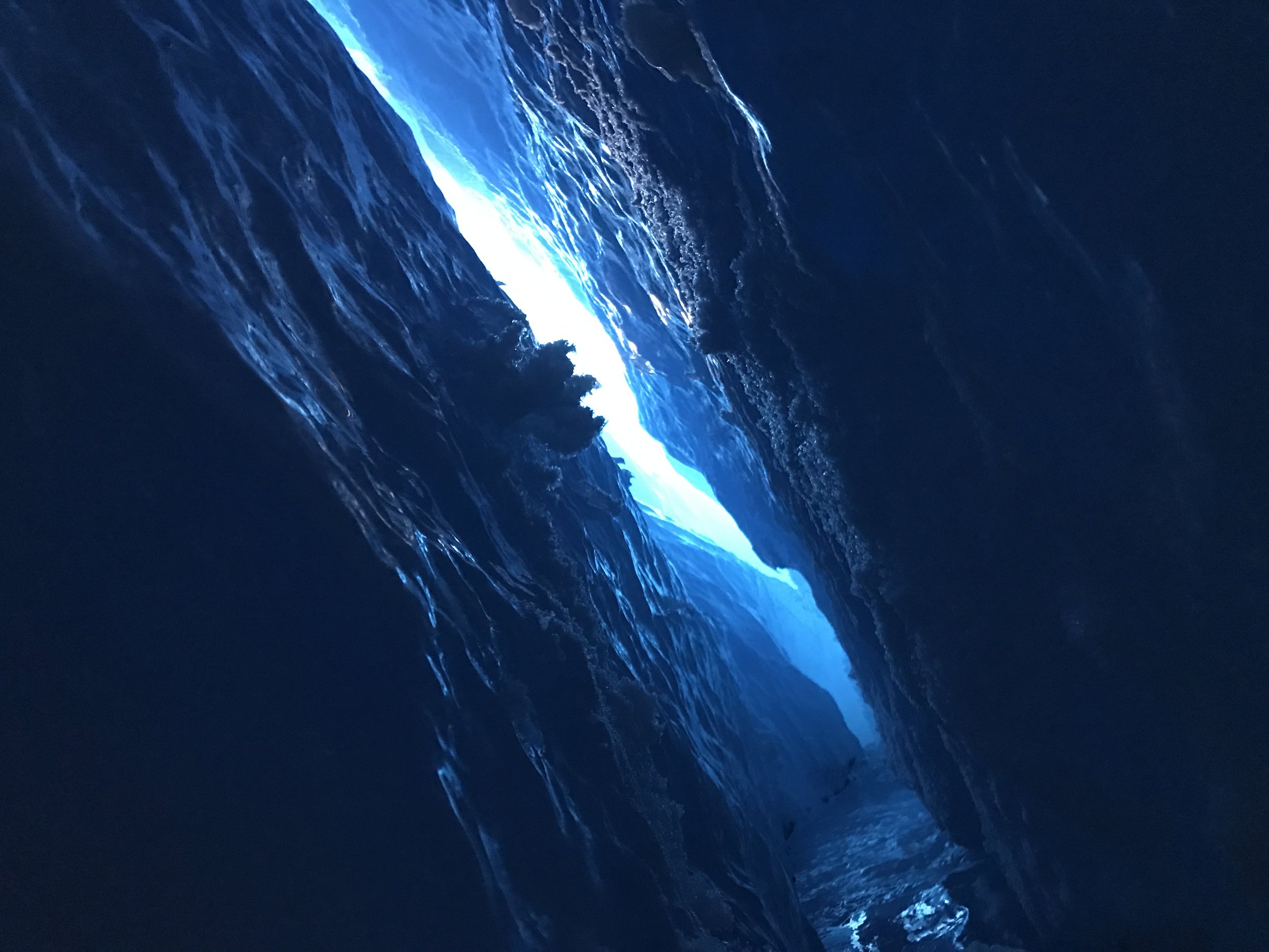 Alaska glacier crevasse