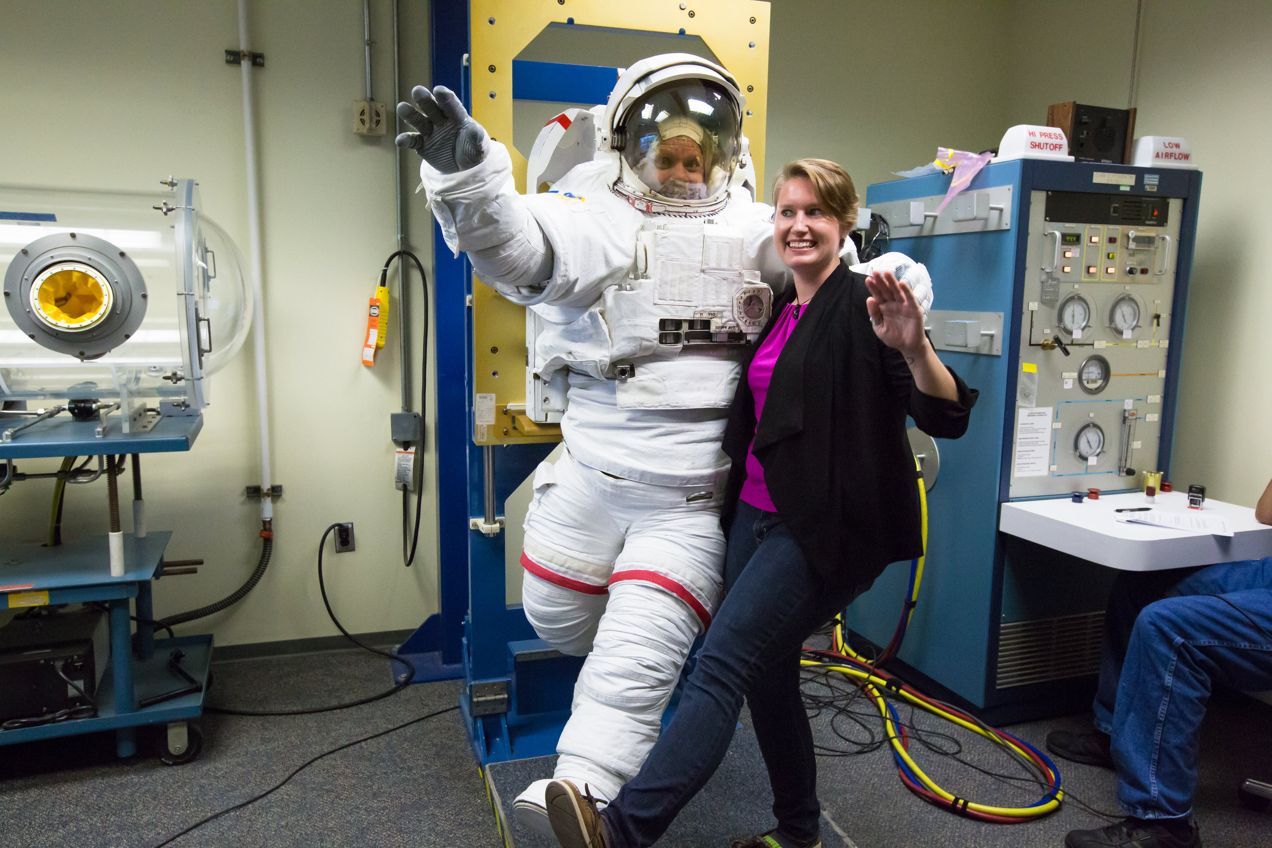 Testing spacesuits at NBL