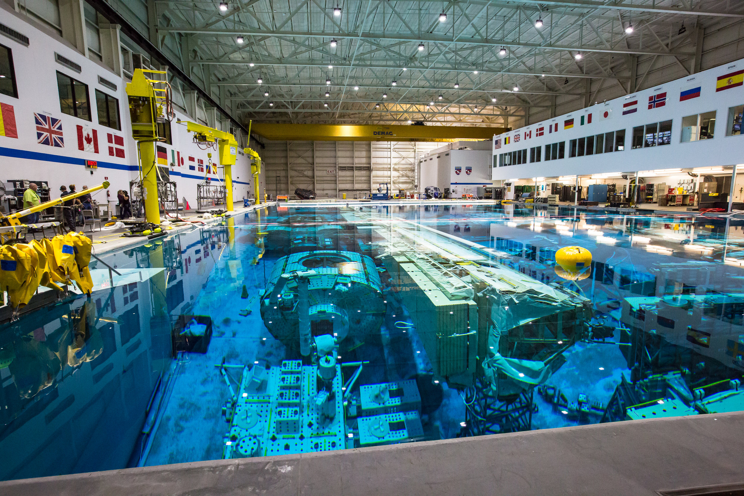 The International Space Station... underwater