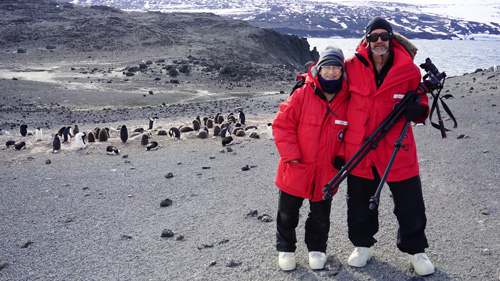 Trish Suchy and Vince LiCata in Antartica.
