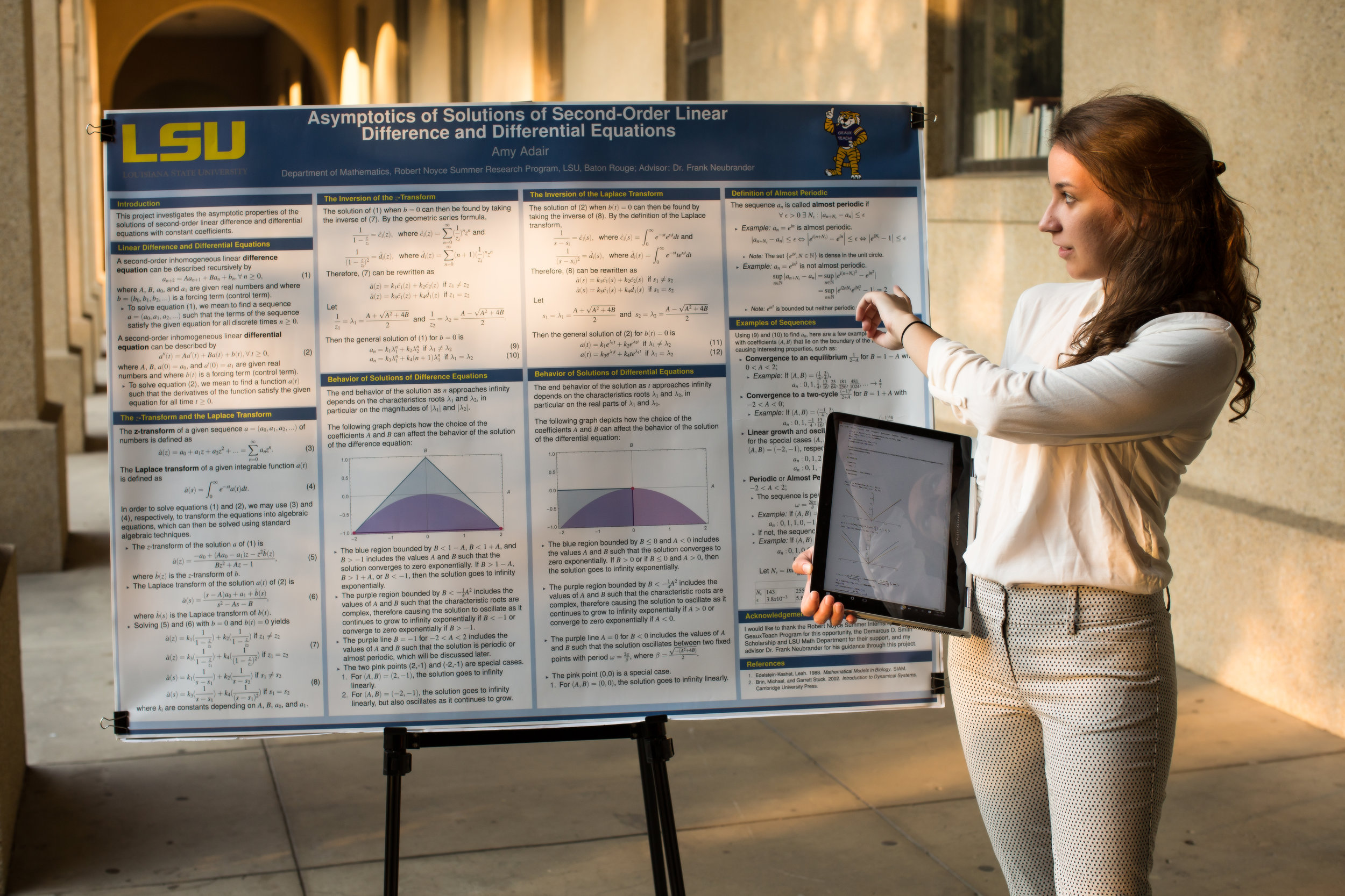 Amy Adair presents some of her own research. Photo credit: Paige Jarreau