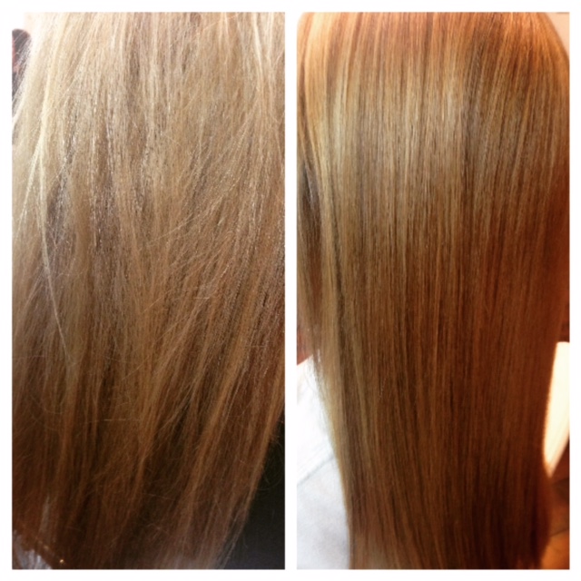 Chemical changes in hair result in smoother, shinier hair. Photo via Lubricity Labs, LLC.