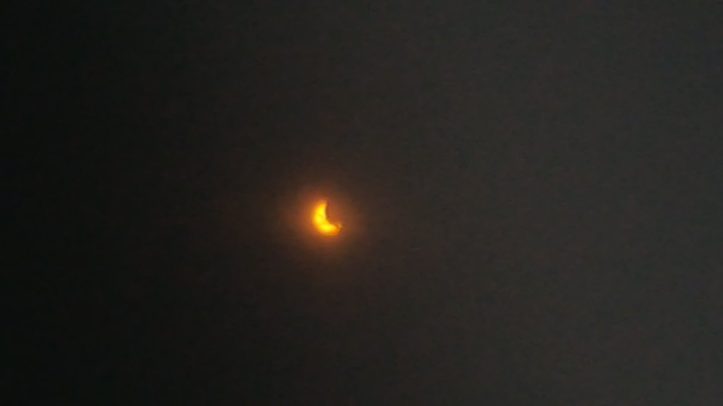 Photo of Katie Nugent's view of the solar eclipse 2017!