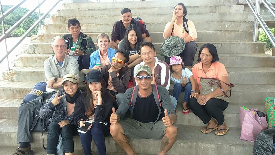 LSU researchers with locals in Borneo