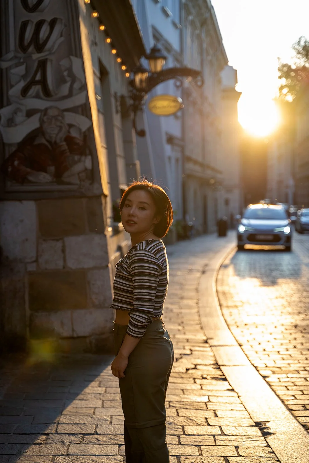 woman,sunset,krakow,photoshoot