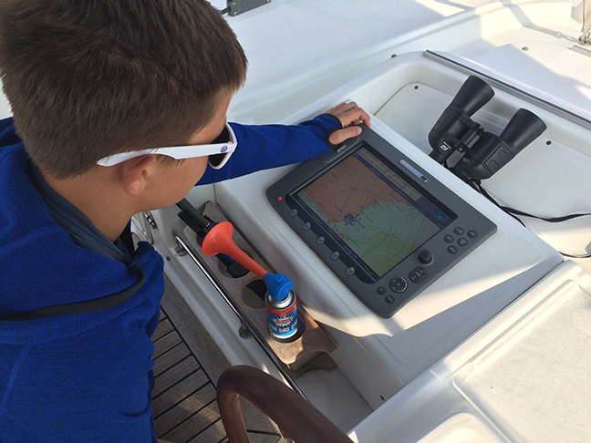 our master navigator getting us on course