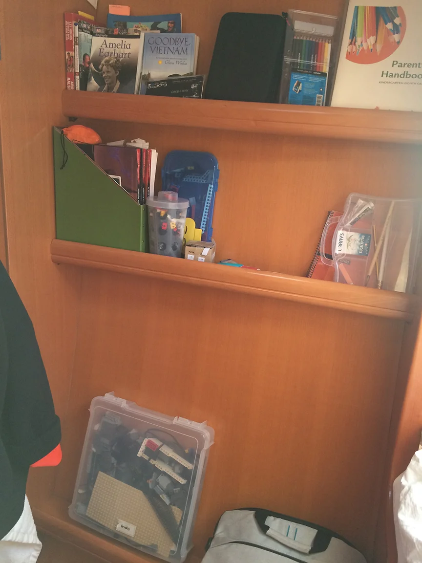 Enzo's storage area