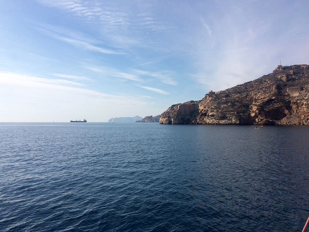 calm waters near Cartagena