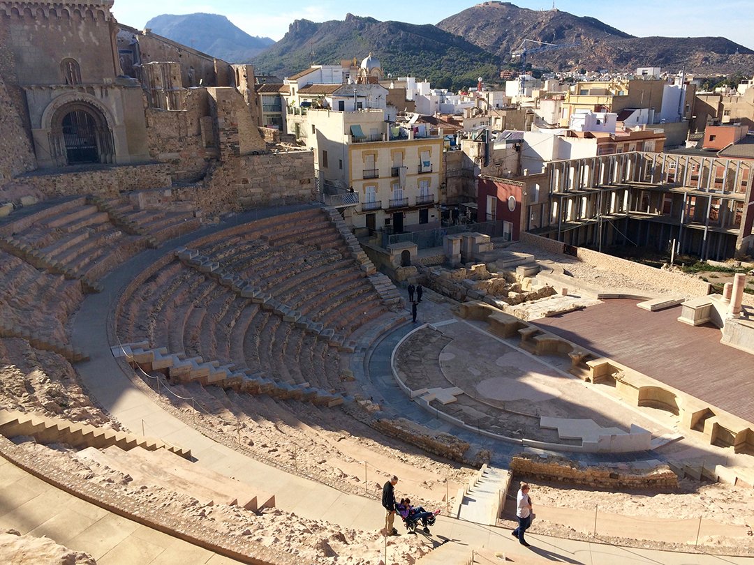Roman theatre recently discovered in Cartagena - It had buildings built on top of it. No wonder they had no clue it was there!