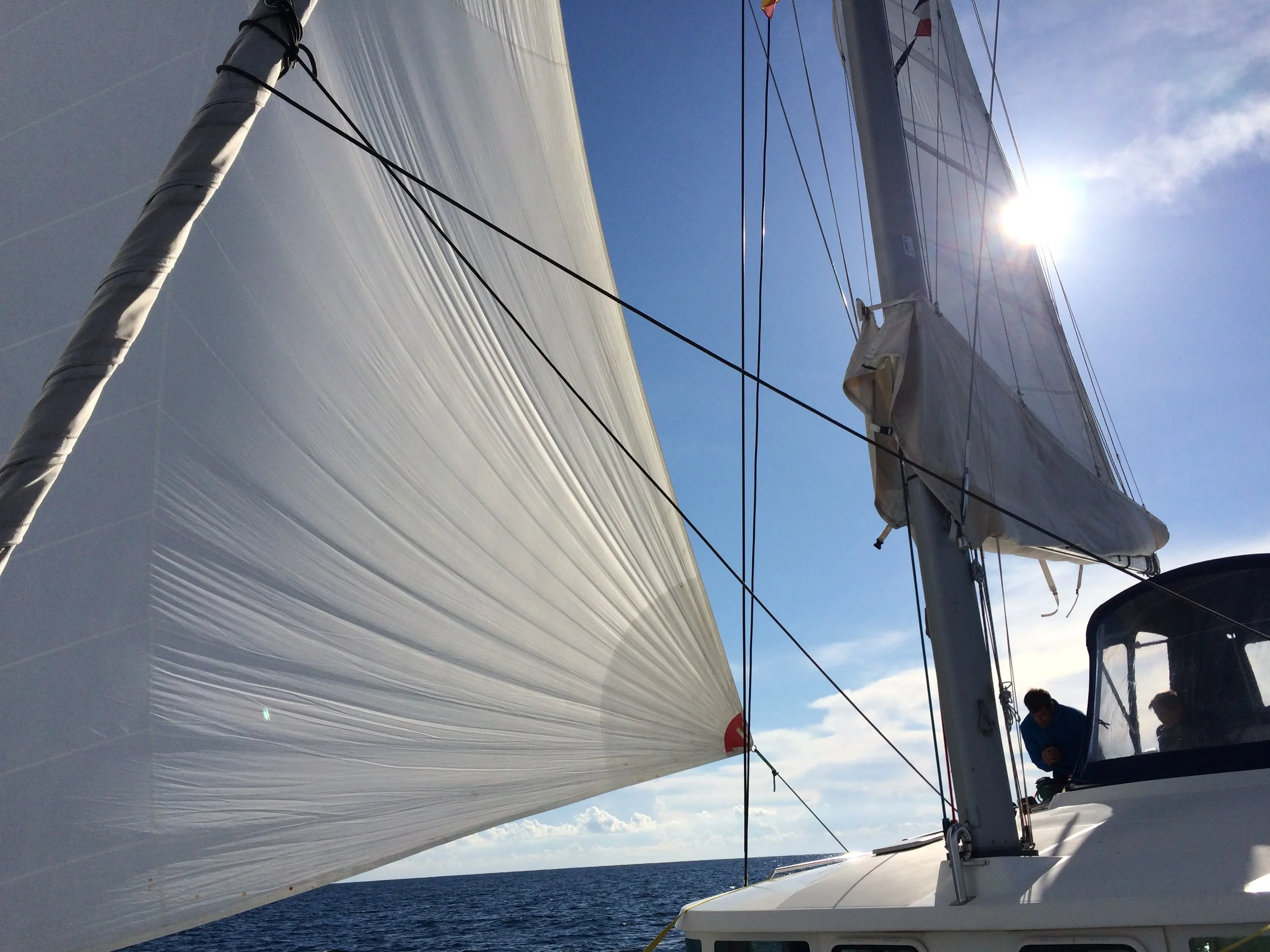 Geneker tested - check! huge advantage when heading downwind