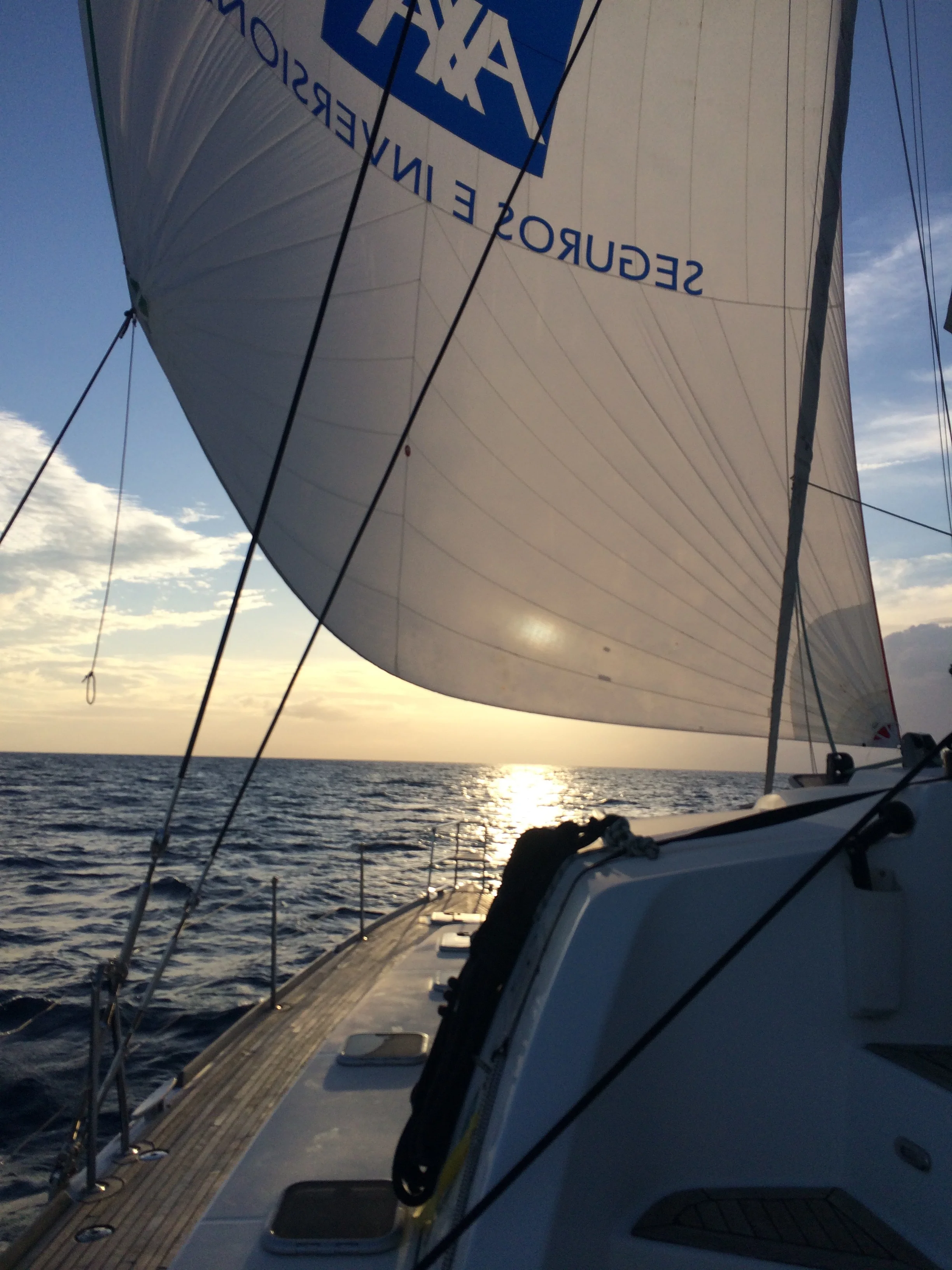 wind in our backs heading to the BVIs with the spinnaker