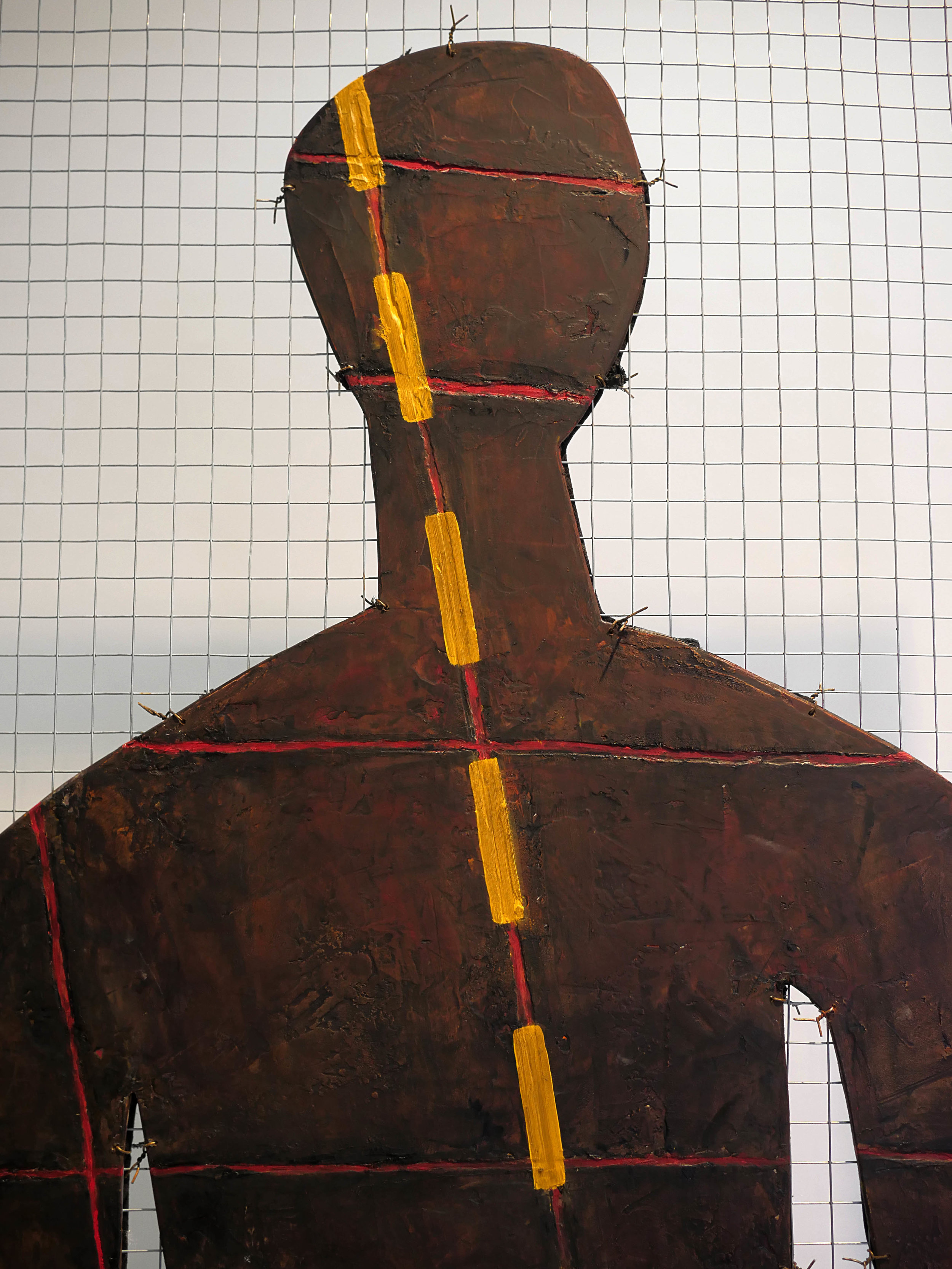 Keep the Top Eye Open, Silhouette Panel (verso, detail)