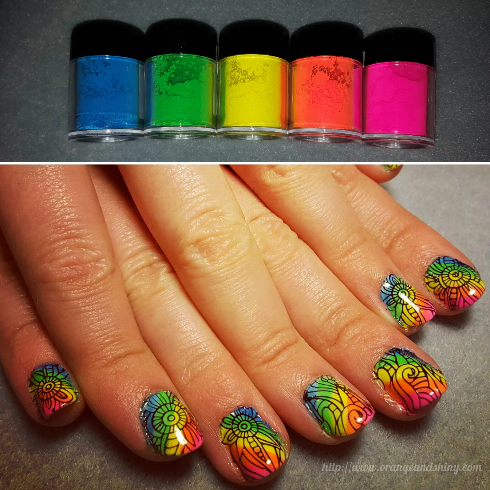 Nail Art Play With Pigments!