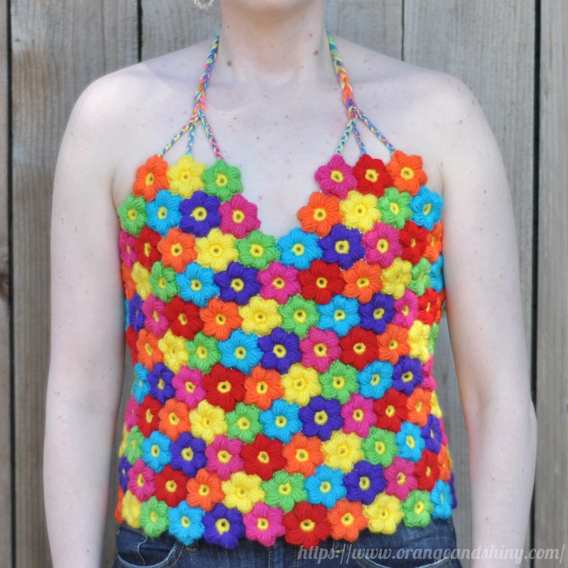 Puff Flower Tank Top