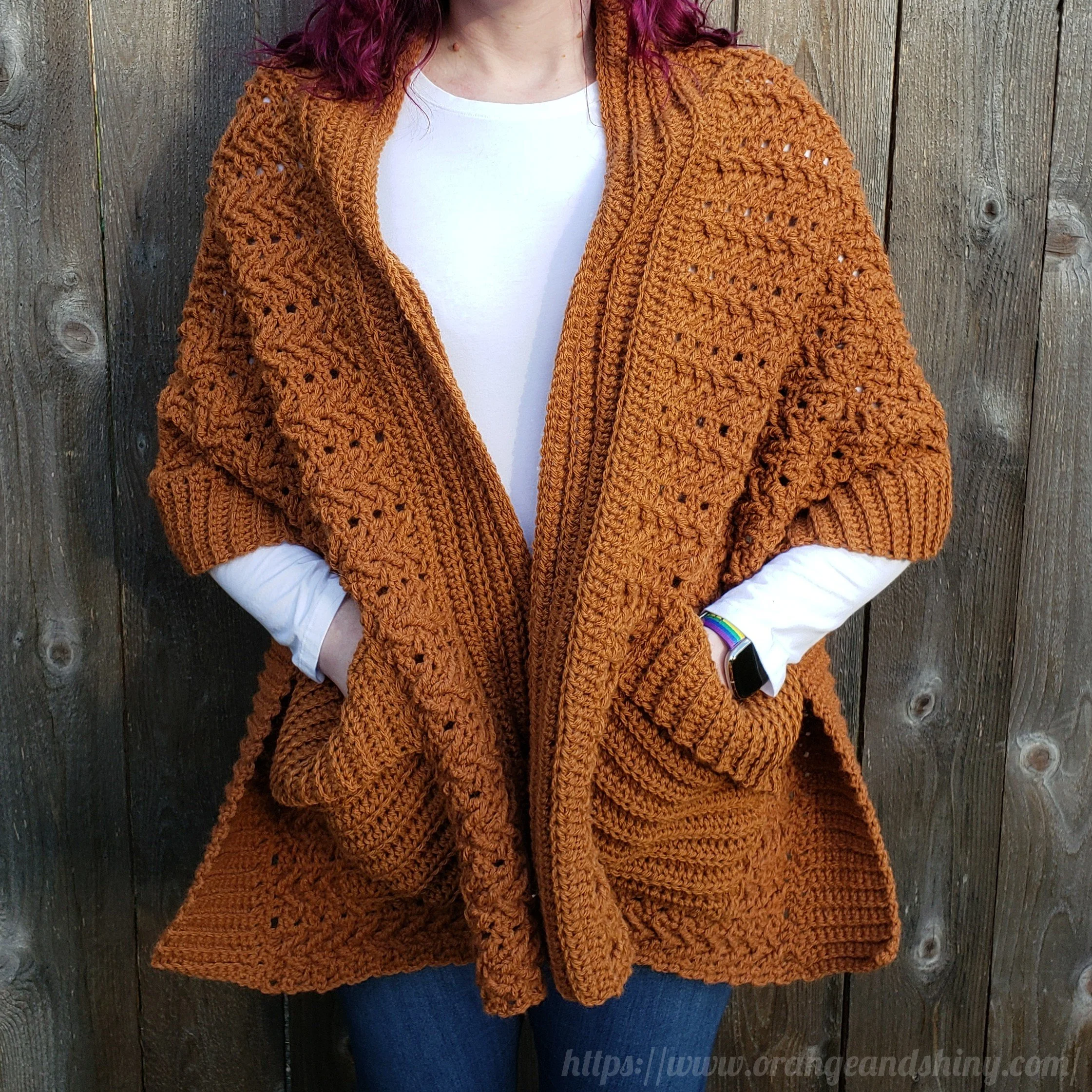 Harvest Moon Pocket Shawl