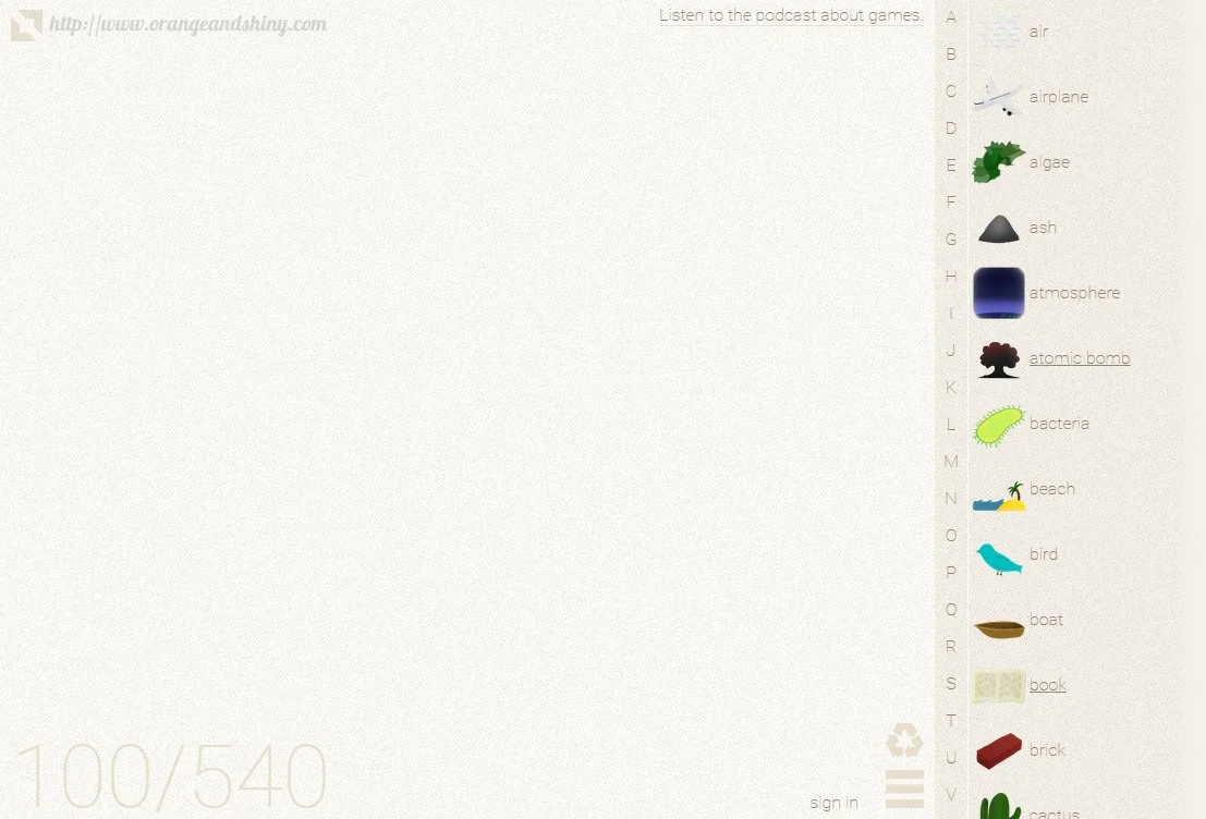 Fun Game Alert:  Little Alchemy