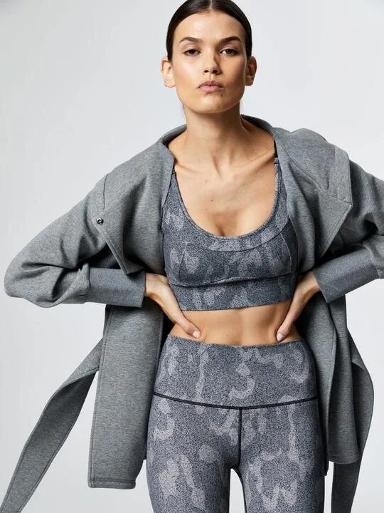 Varley - Cove Wrap Sweat - Lead Marl\u003cbr 