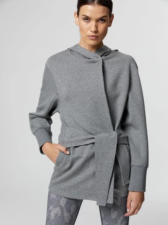 Varley - Cove Wrap Sweat - Lead Marl\u003cbr 