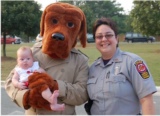 McGruff, the Crime Dog, visits Kingston Chase