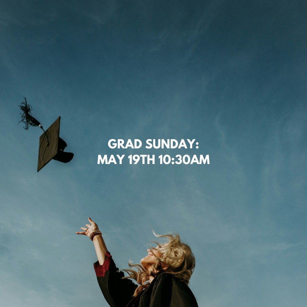 THIS SUNDAY, May 19th, we are honoring all of our High School + College Graduates in service.
Grads: Send in your INFO and a Senior Photo to info@knollwoodchurch.net so we can honor you!🎉