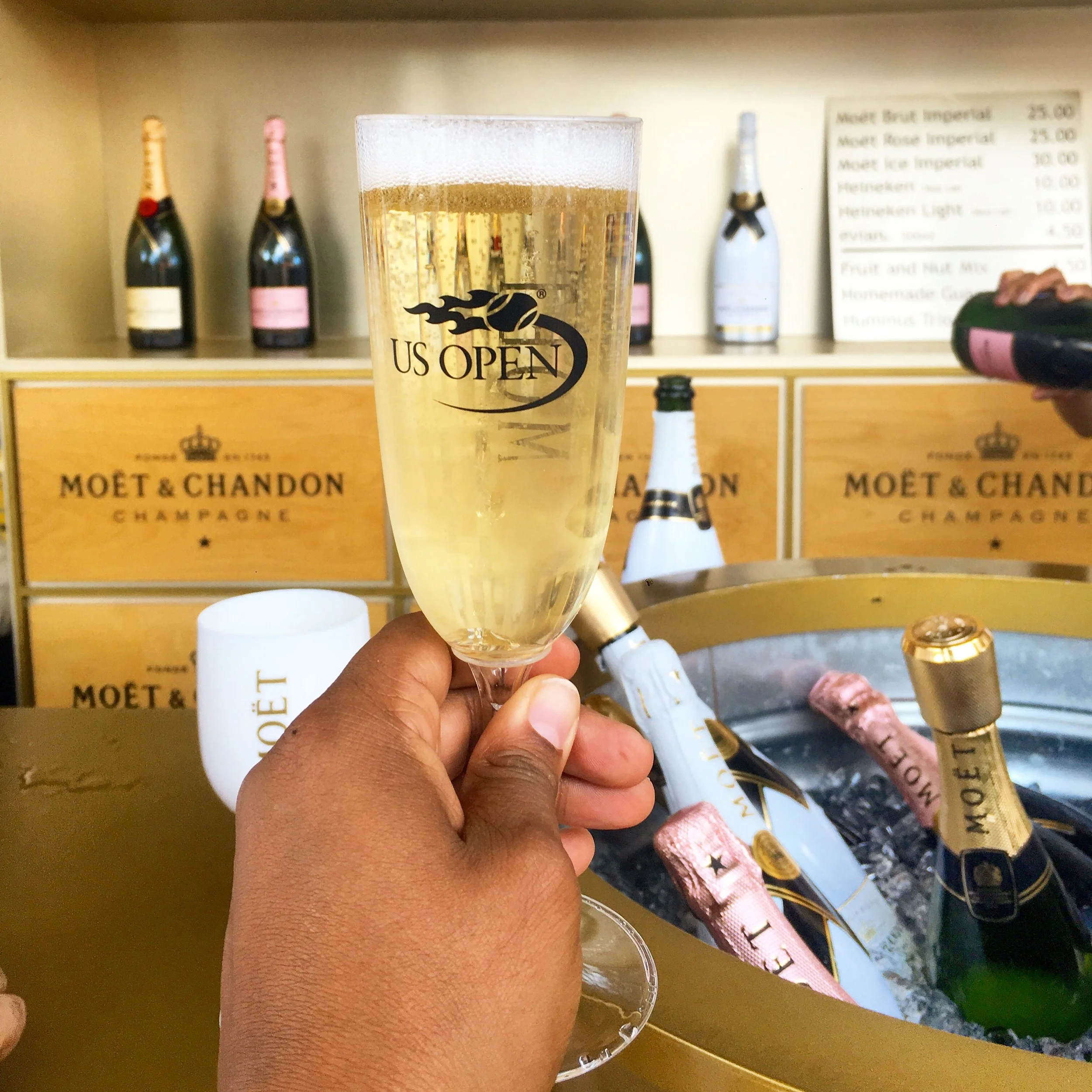My #MoetMoment at The Open. 