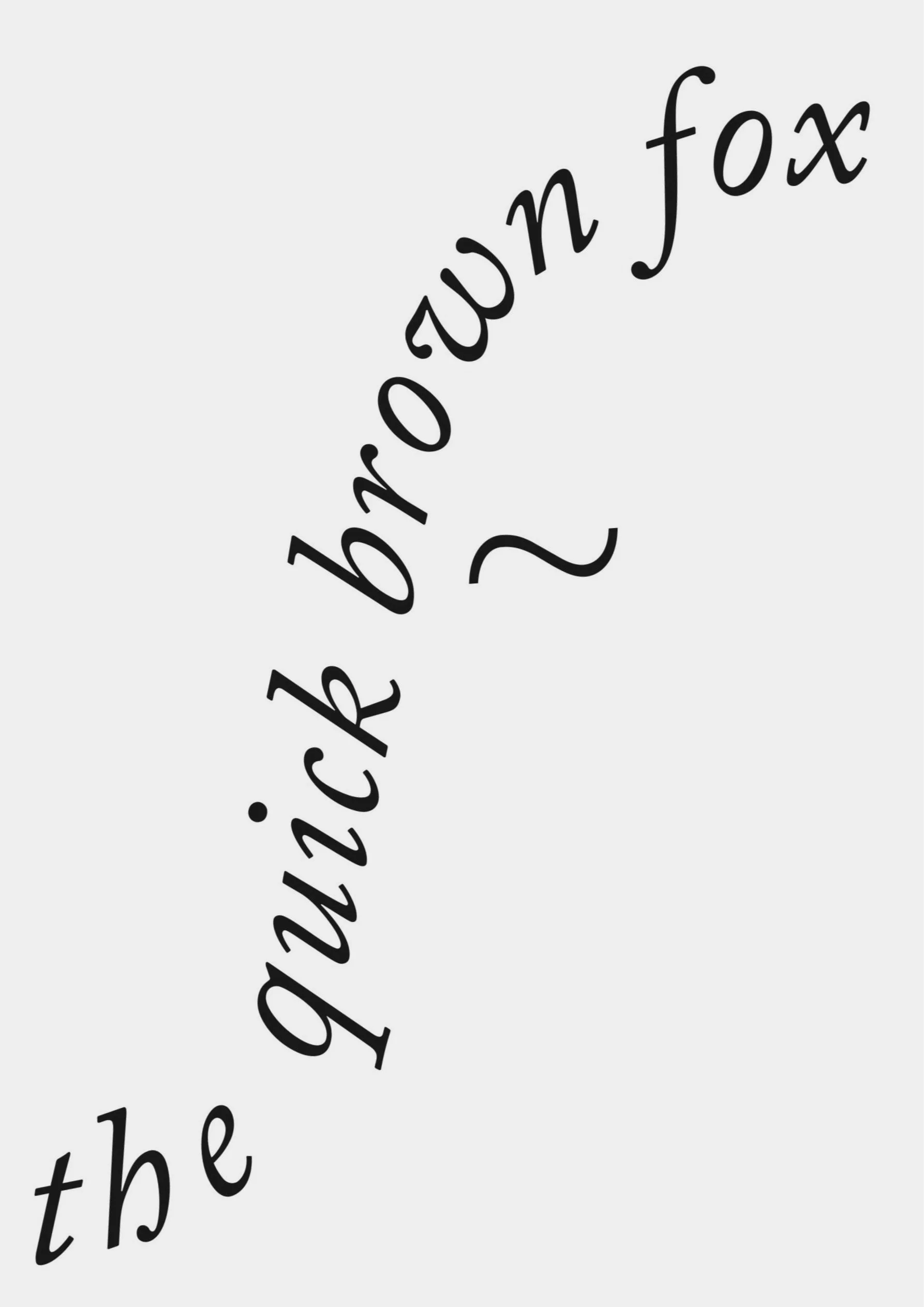 the quick brown fox — Les Fugitives