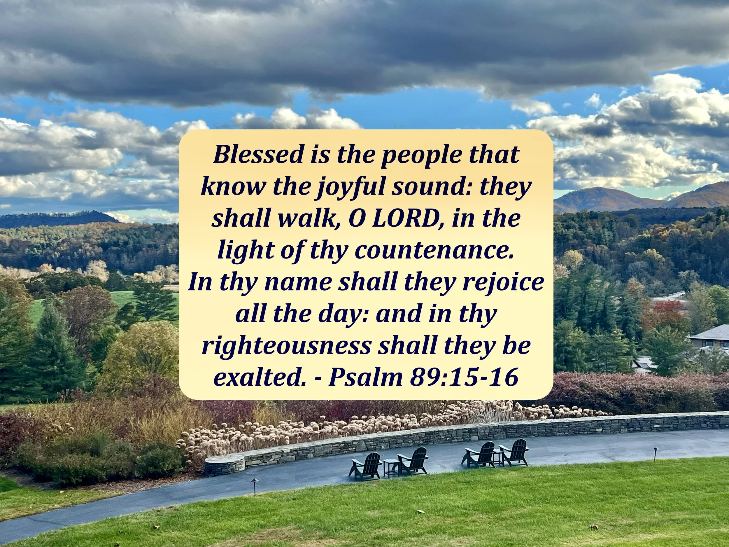 December 10, 2025: Psalm 89:15-16