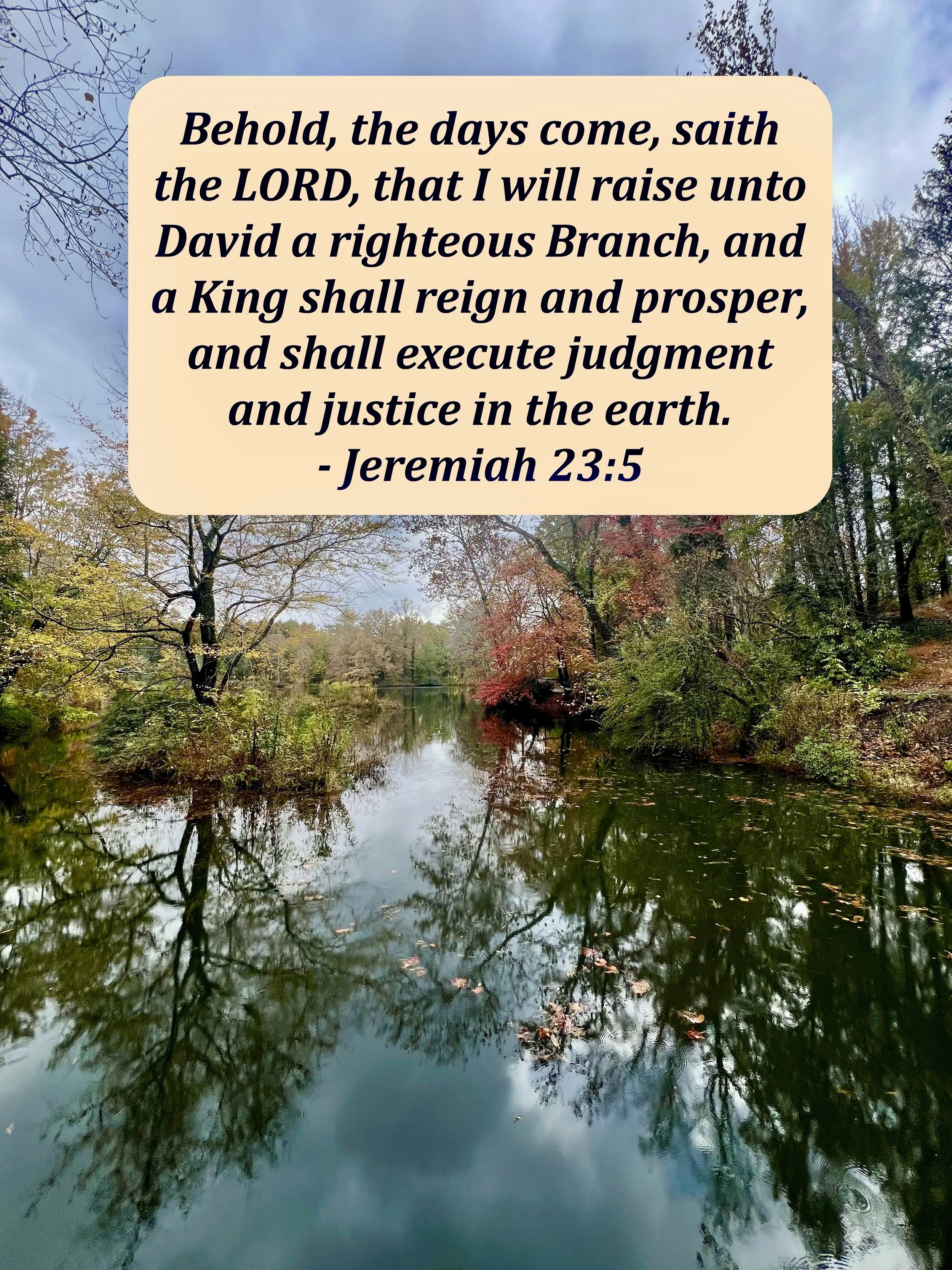 December 11, 2025: Jeremiah 23:5