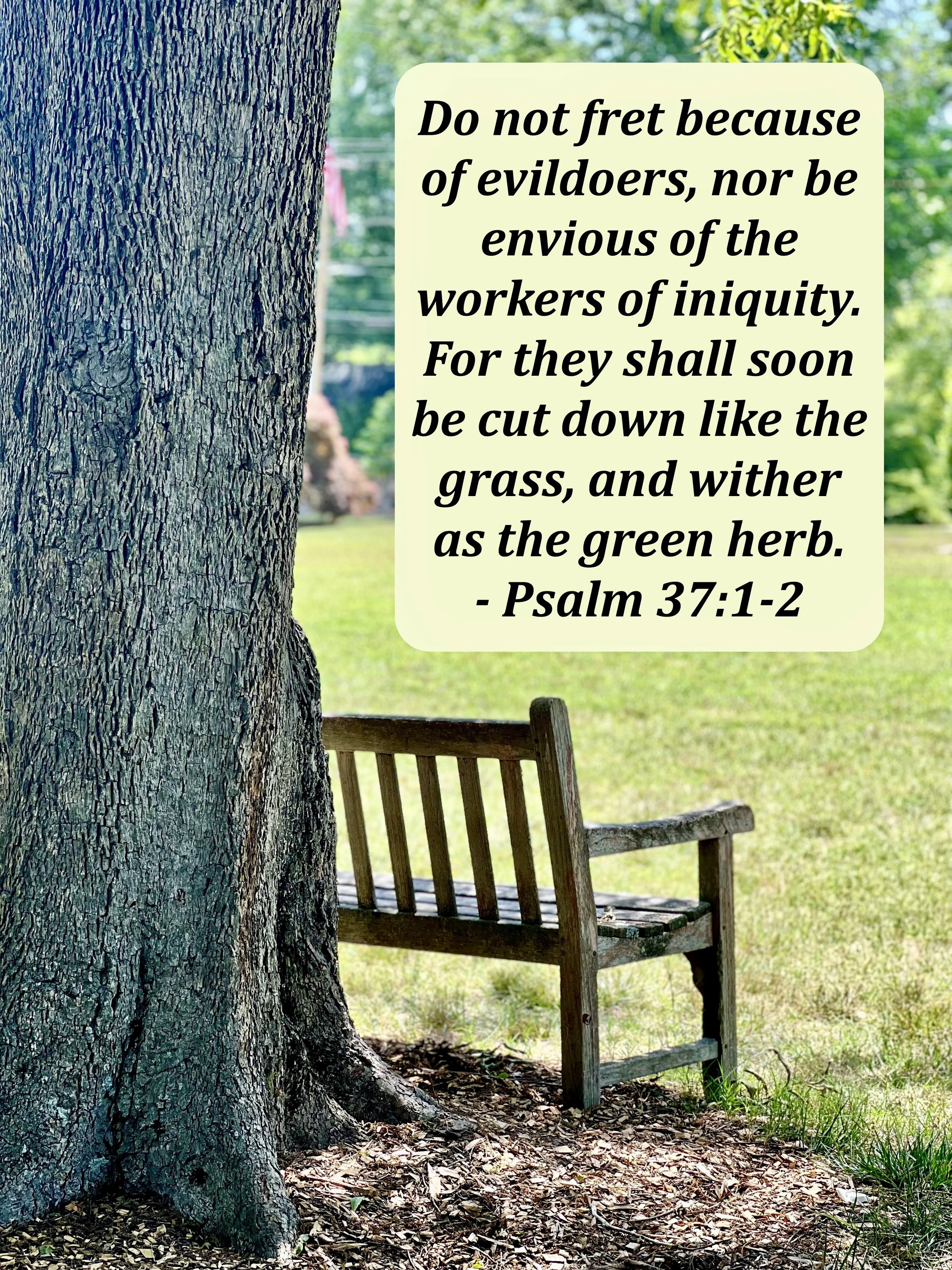 March 3, 2026: Psalm 37:1-2