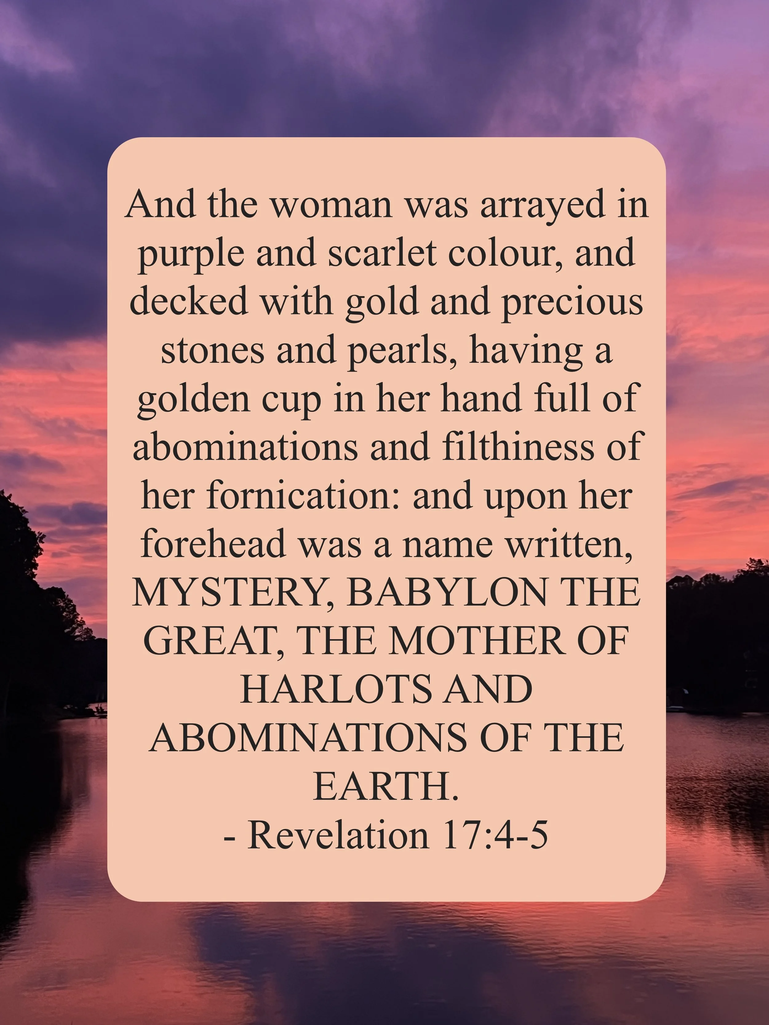 March 13, 2026: Revelation 17:4-5