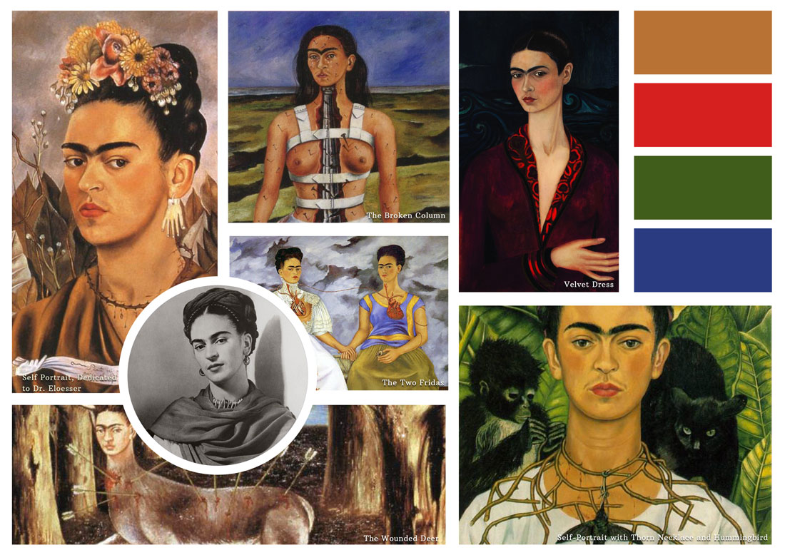Of her 143 paintings, 55 are self-portraits