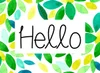 Printable Hello Card | Olive Blossom Designs