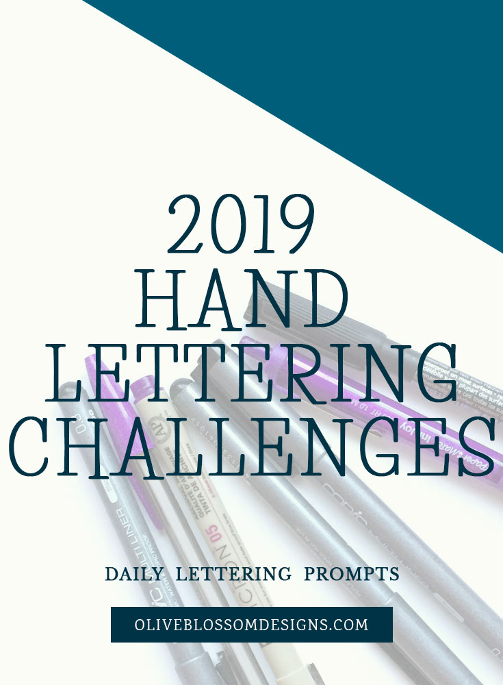 Participating in hand lettering challenges on Instagram is a great way to practice and develop your unique hand lettering style.