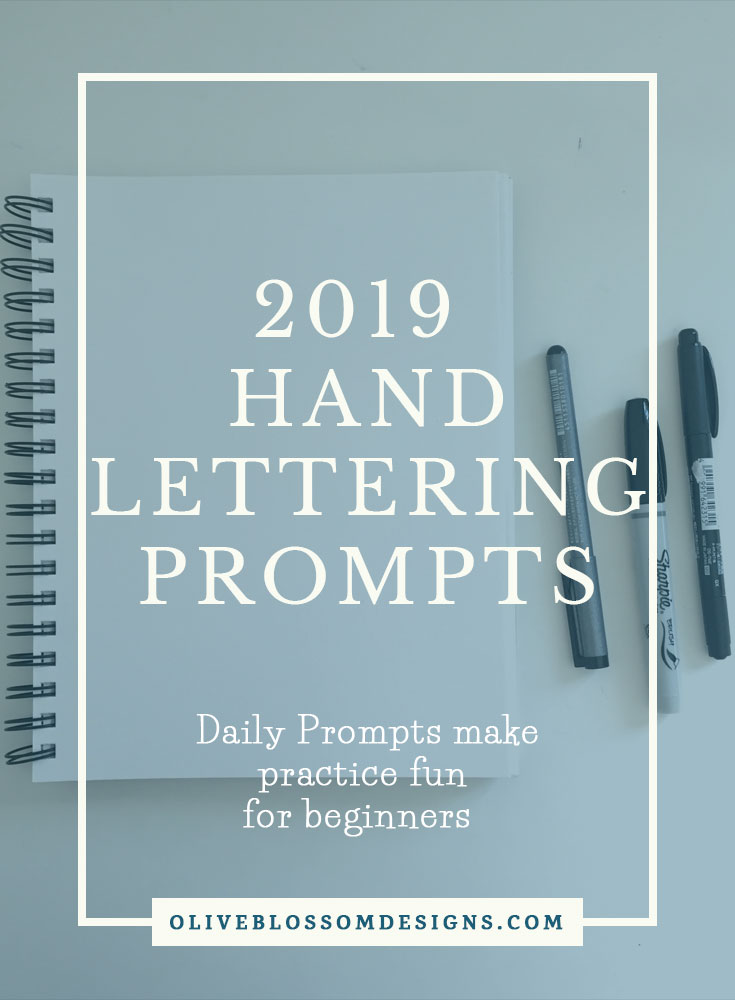 Hand Lettering Prompts makes it easy to decide what to letter. It’s great practice for beginners to join a hand lettering challenge and make new Insta friends and be inspired by other lettering artists.