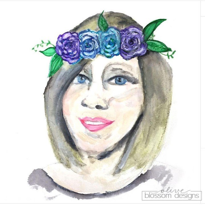 This self-portrait watercolor was inspired by Frida Kahlo. She was a very interesting woman and artist. Check out my mini artist study about her on my blog to learn more about this fascinating woman.⠀⠀