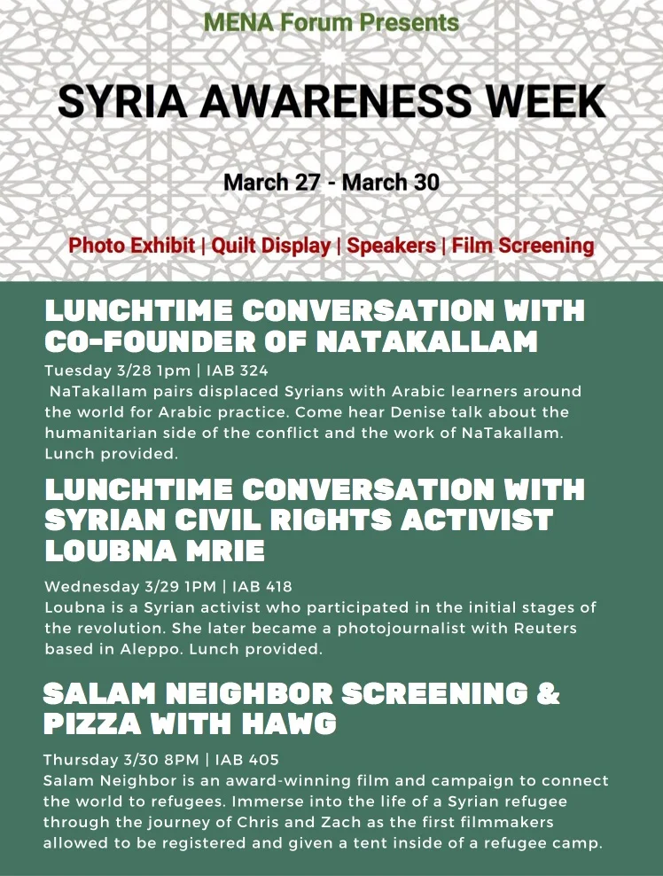 Syria Awareness Week: Columbia SIPA