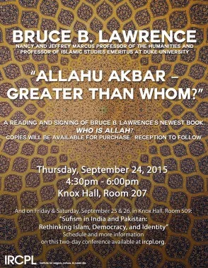Bruce Lawrence - "Allahu Akbar - Greater than Whom?"