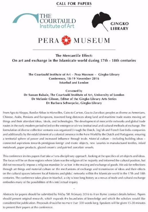 The Mercantile Effect: On Art ad Exchange in the Islamicate World During 17th-18th Centuries