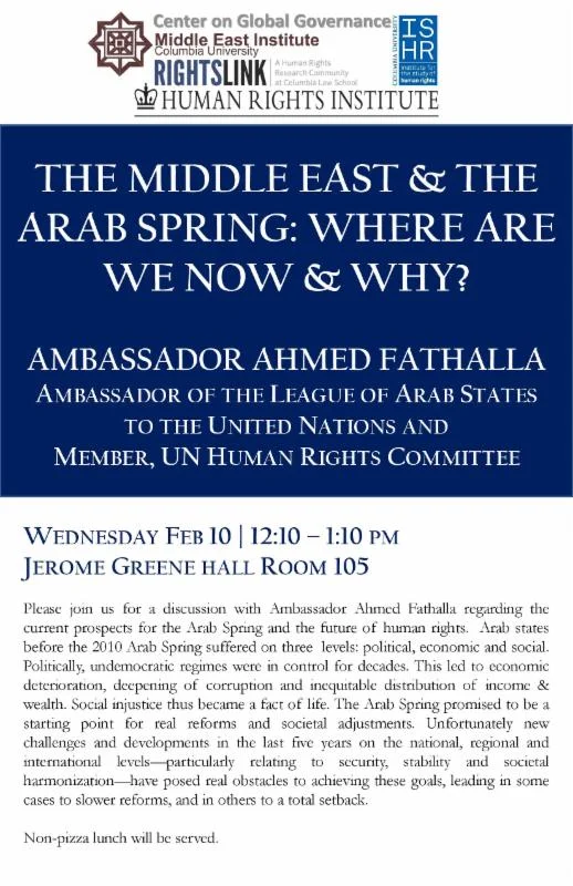 The Middle East & The Arab Spring: Where Are We Now & Why?