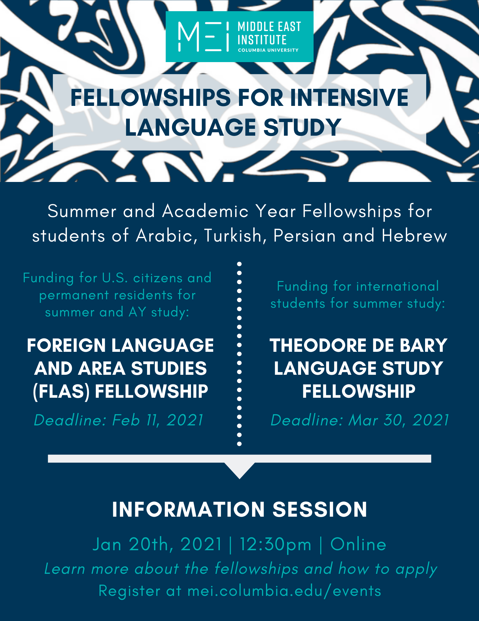 FLAS And DeBary Language Fellowships Information Session