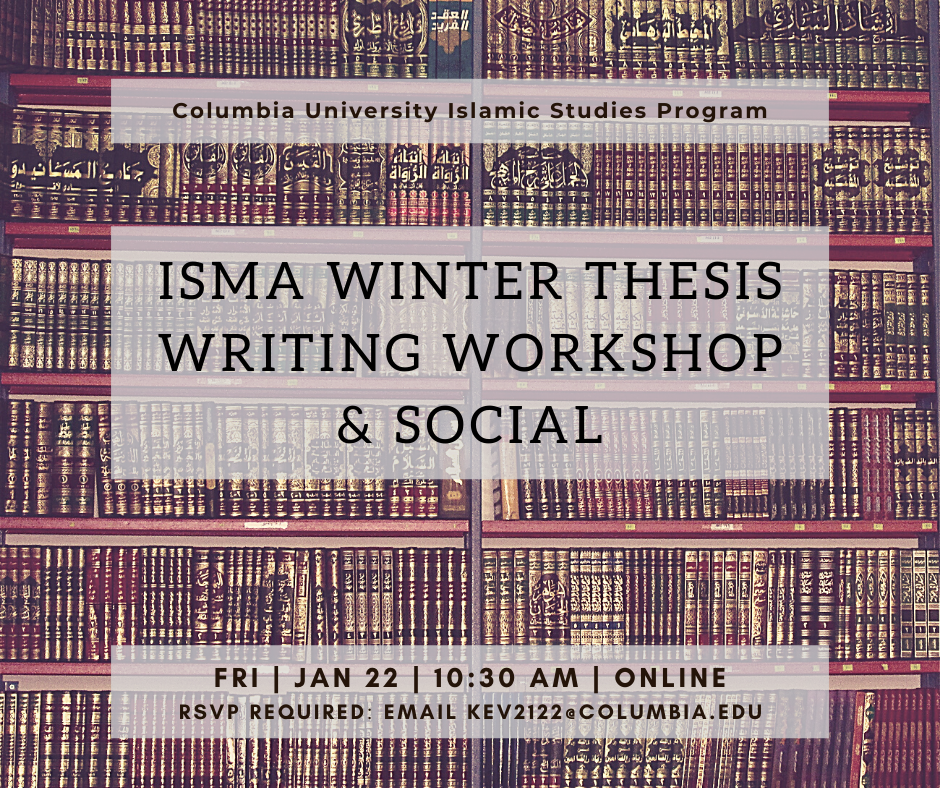 ISMA Thesis Writing Workshop