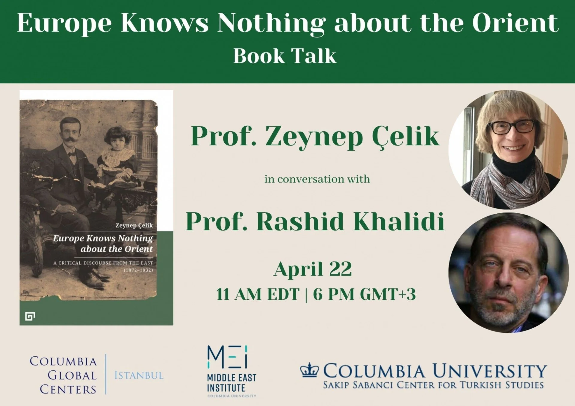 Zeynep Çelik &amp; Rashid Khalidi - "Europe Knows Nothing about the Orient"