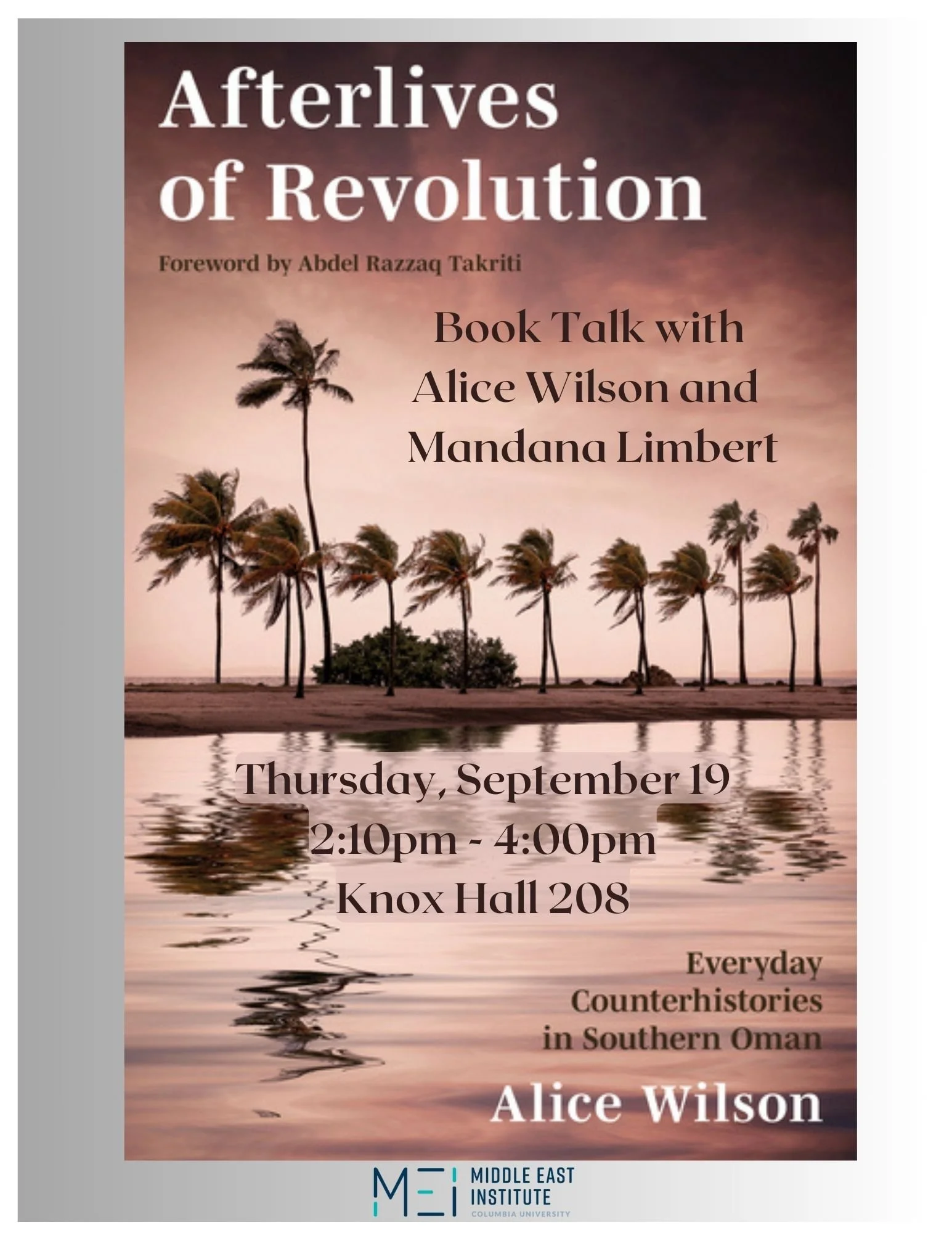 Book Talk | Afterlives of Revolution: Everyday Counterhistories of Southern Oman