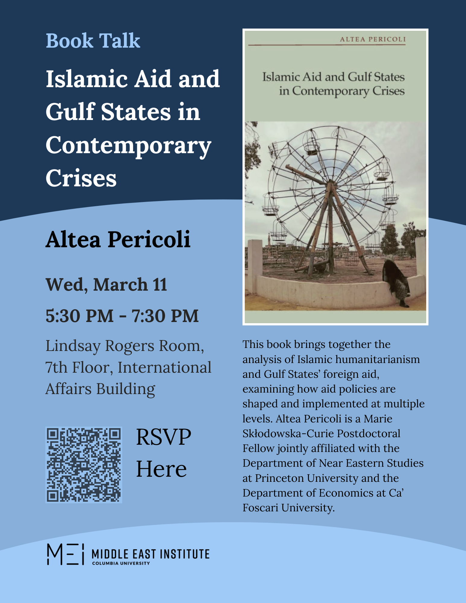 Book Talk - "Islamic Aid and Gulf States in Contemporary Crises"
