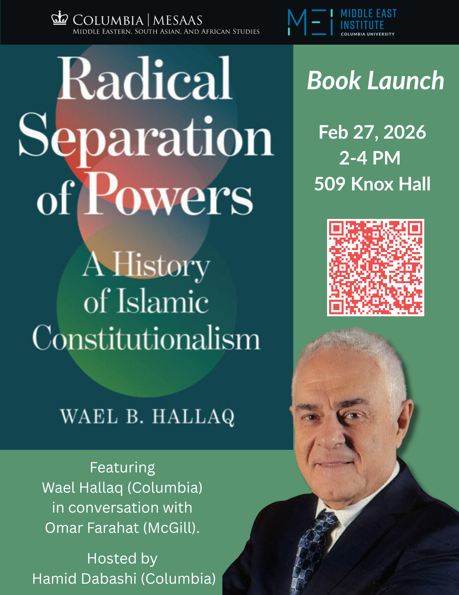 Book Talk - Radical Separation of Powers: A History of Islamic Constitutionalism